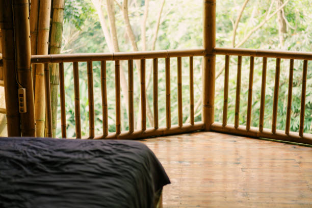 istock Close-up of Bamboo Villa Construction Details 2160397736