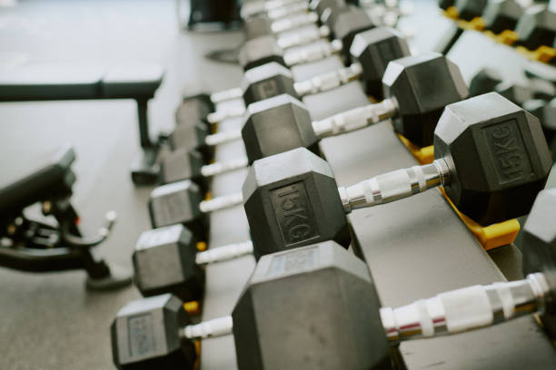 istock Fifteen Kilo Dumbbell 2160400055