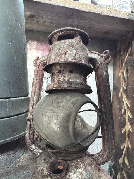 istock An old abandoned oil lamp 2160400378