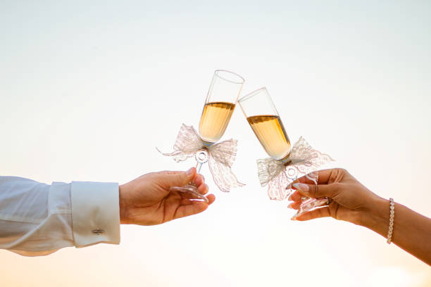 istock Wedding Champagne Toast 2160400887