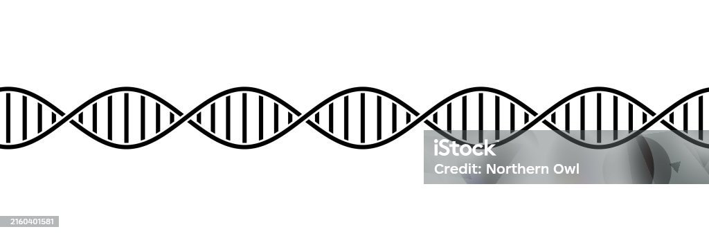 Dna Fragment Image Seamless Tileable Illustration Of A Dna Molecule Fragment Stock ...