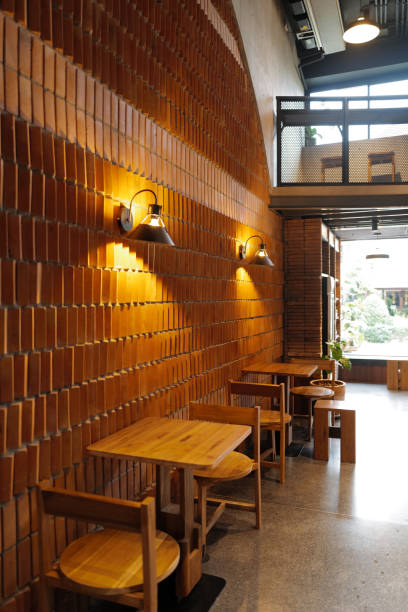 Interior design and decoration at local coffee cafe
