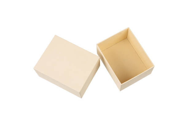 istock Simple but high-quality cardboard box. Gift wrapping. Isolate on a white background. 2160406010