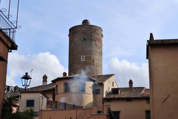 Nemi - Saracen Tower from Via Giulia
