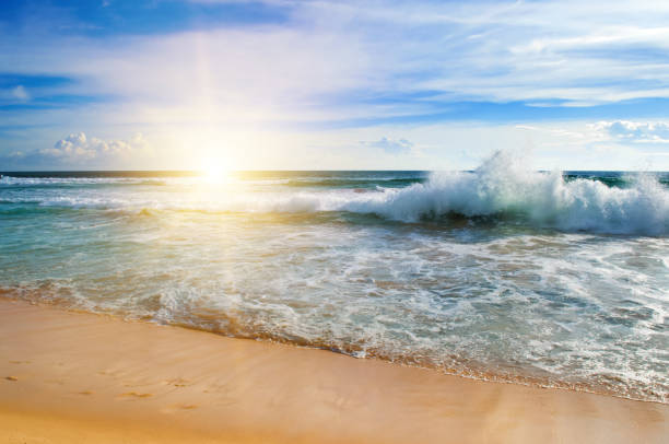 istock Sea and bright Sunrise. 2160409586