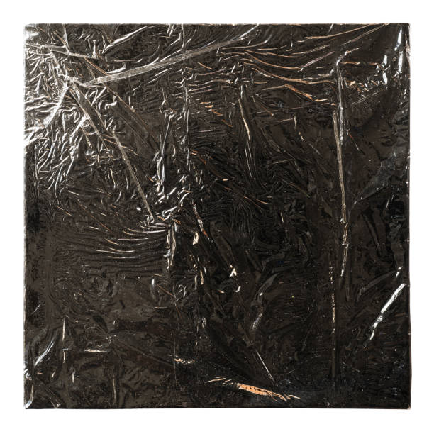 istock Plastic wrapped vinyl album cover texture 2160410540