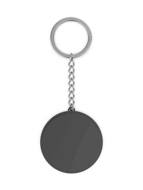 istock Blank Metal, Key Ring, Silver, Cut Out, Luggage Tag. 2160411862