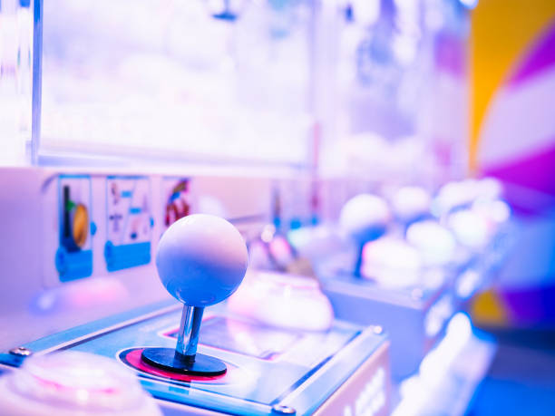 istock Arcade Game Joystick Toy grabbing game Entertainment centre Colorful light 2160412744