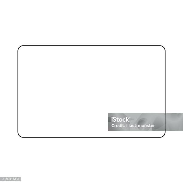 Shape Rectangle Rounded Vector Design Rounded Rectangle Shape With Copy Space Vector Stock Illustration ...