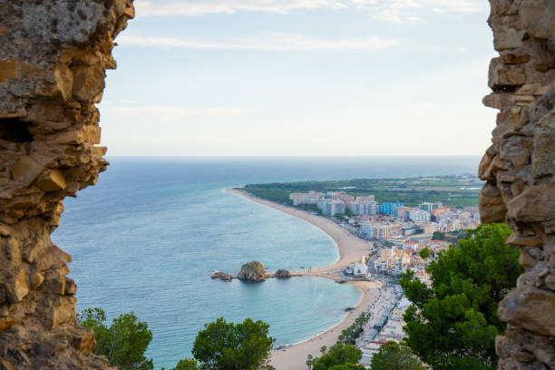 istock Scenic Mediterranean view: palm trees and crystal-clear sea 2160418267