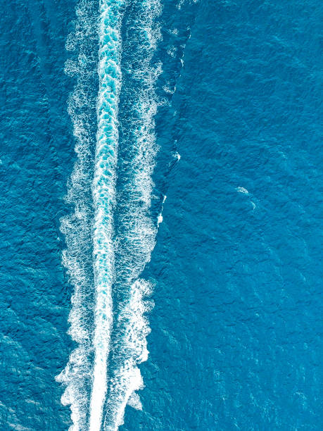 istock High angle view of boat in sea 2160421289