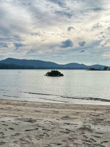 istock scenery of Pulau Mawar (island). Cloudy sky 2160421545
