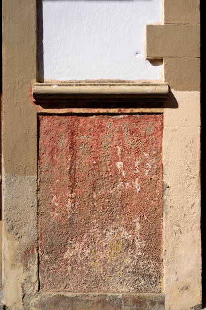 istock Weathered old building facade detail 2160424824