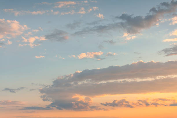 istock Pastel Sky: Dreamy Sunset Clouds for Nature Backgrounds 2160427049