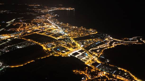 istock S’Agaro - Night View from the Sky 2160429505