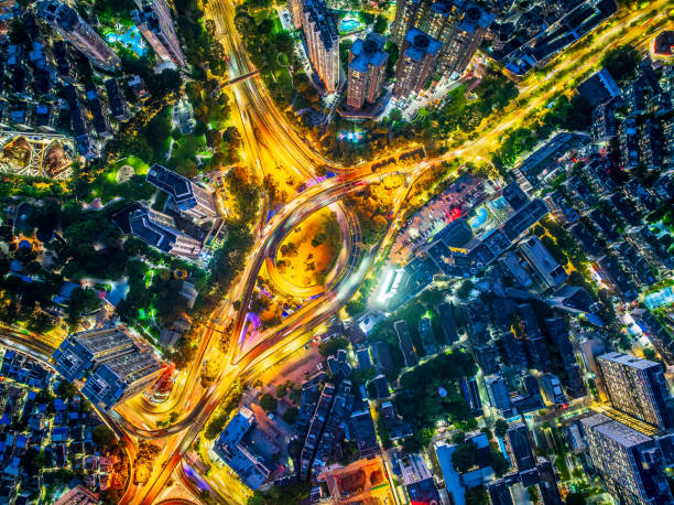 istock High angle view of busy highway in Shenzhen 2160433809