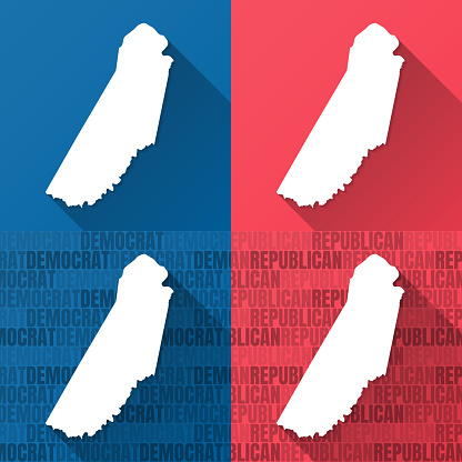 バージニア州カンバーランド郡青と赤の背景の地図 アイコンのベクターアート素材や画像を多数ご用意 アイコン, アメリカ共和党, アメリカ