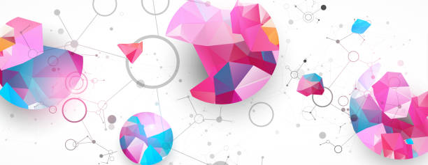 istock Geometric abstract background with connected line and dots. Futuristic digital background for science and technology. Hand drawn. 2160439958