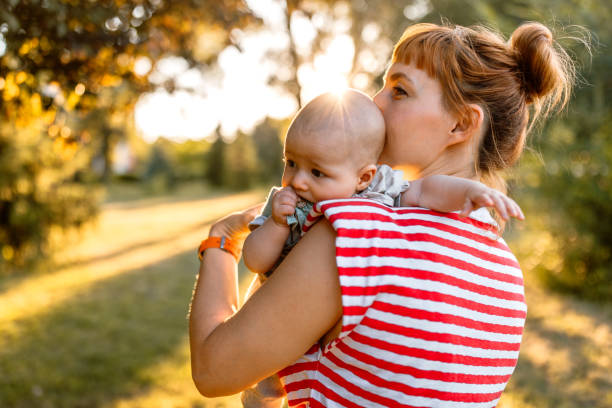 istock Hug for a cute little baby boy 2160441307