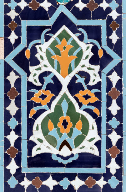 istock Arabic mosaic pattern as a part of an ancient wall decoration 2160445253