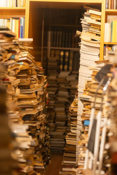 istock A bookcase filled with books is shown in a close up 2160449223