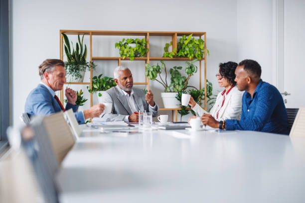 istock Diverse Team Meeting in Modern Office 2160450348