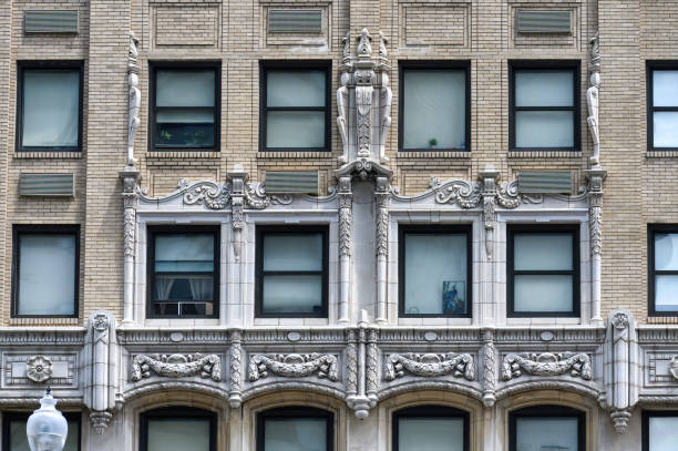istock Decoration Facade Building Detroit 2160453505