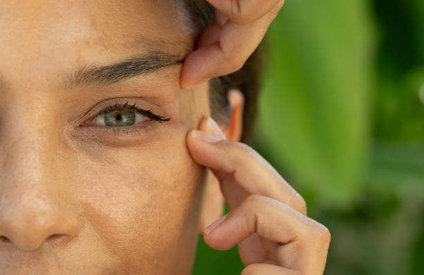 istock Woman Doing Face Yoga 2160454501