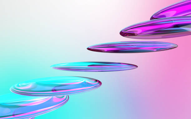 istock 3D illustration of rainbow-colored lenses 2160456006