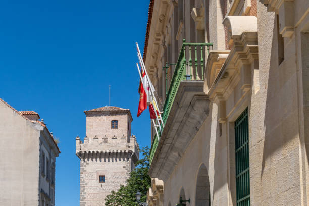 istock 15th century stone tower in Segovia, Spain 2160461498