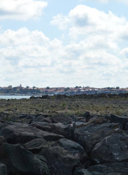 istock Big stones on the seashore, coastline, rocks 2160467687