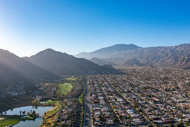 Aerial Drone Image Near Palm Springs California