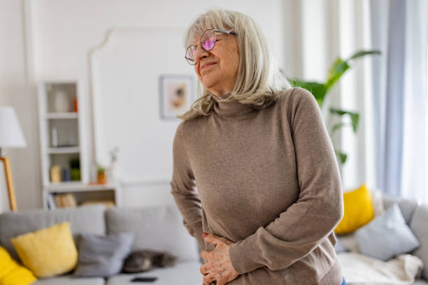 istock Senior woman has a pin in hip 2160474503