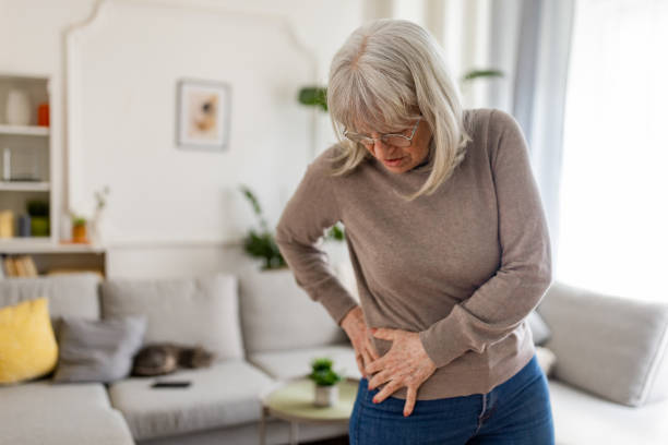 istock Senior woman has a pin in hip 2160474651