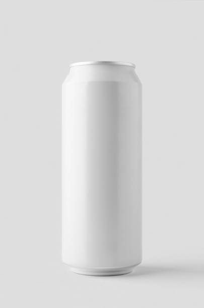 istock White large tall beer or soda aluminum can mockup. 2160475533