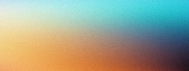 istock Grainy gradient background, teal orange blue yellow noise texture banner, backdrop poster header cover design 2160480417
