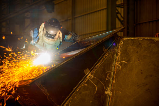 istock Industrial Welder With Torch 2160480841