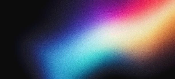 istock Noisy grainy gradient background blue yellow pink purple glowing abstract color shape black dark backdrop, noise texture banner poster design 2160481077