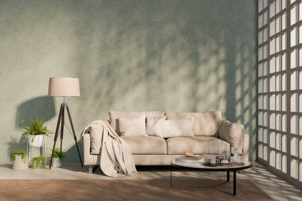 istock Simple living room interior 2160489753