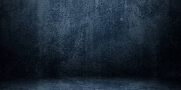 istock Dark and soft blue abstract cement wall and studio room gradient background 2160490292