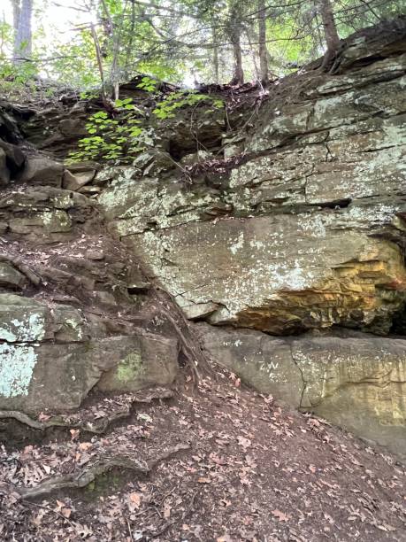 istock Rocky wall along a river in Michigan 2160507824