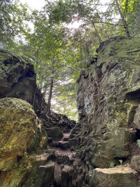 istock Rocky wall along a river in Michigan 2160507826