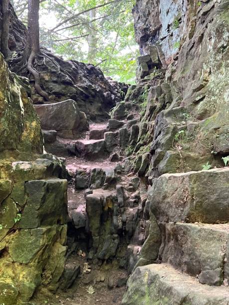 istock Rocky wall along a river in Michigan 2160507829