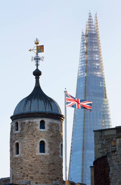 New and old towers in London