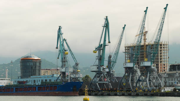 istock A commercial harbour with harbour cranes 2160510848