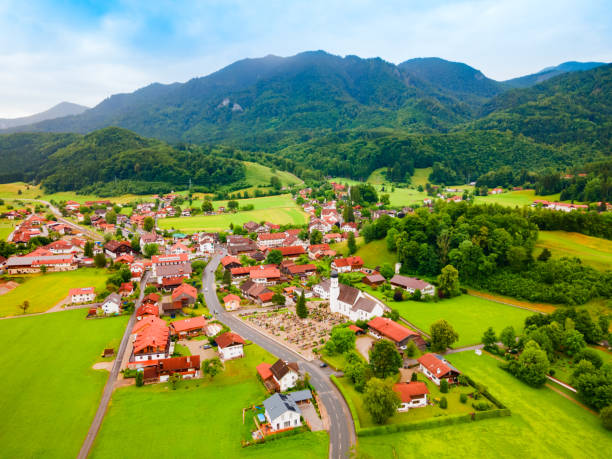 istock Kochel am See town at Kochelsee Lake 2160514424
