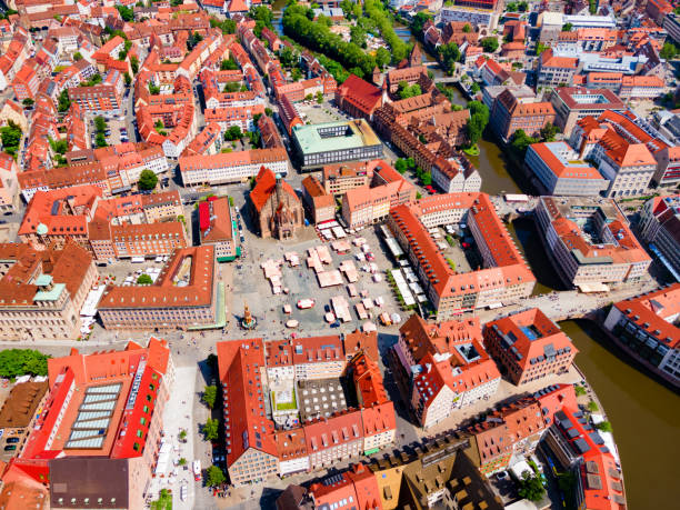 istock Nuremberg old town aerial panoramic view 2160514460