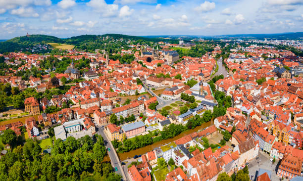 istock Bamberg old town aerial panoramic view 2160514511