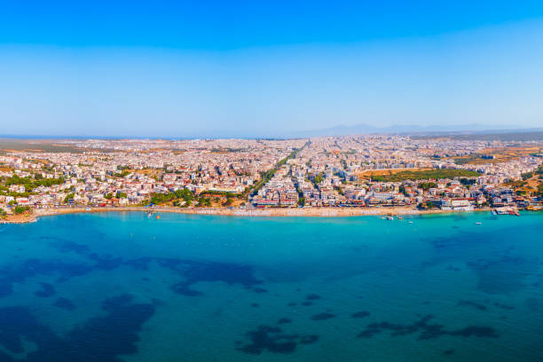 istock Didim city beach aerial panoramic view in Turkey 2160515092