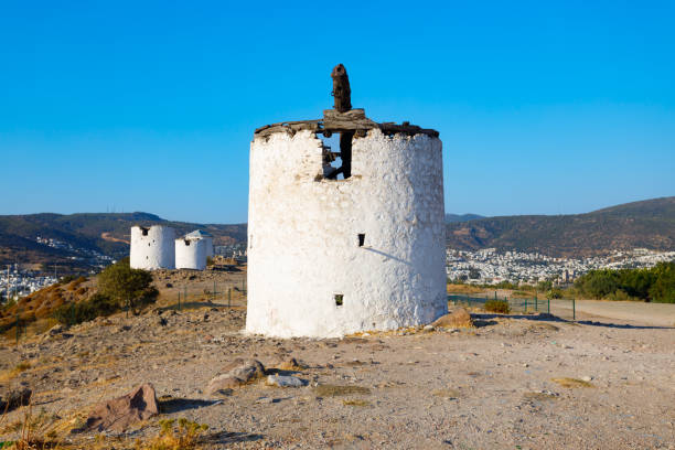 istock Bodrum windmill ruins in Bodrum city in Turkey 2160515129